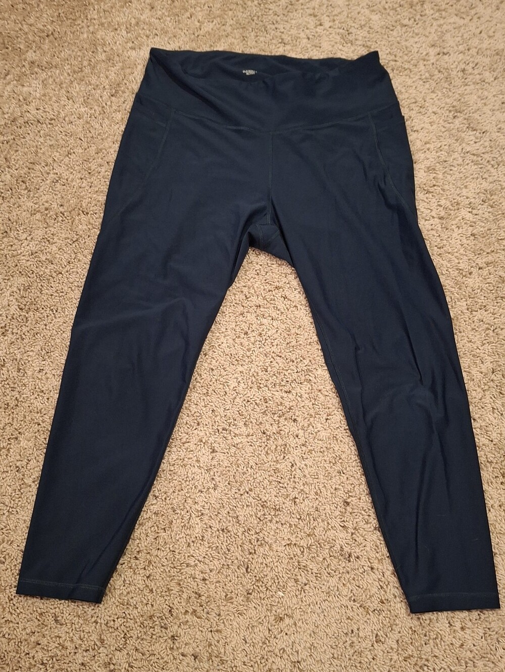 Old Navy Dark Blue Ankle-Length Active Leggings